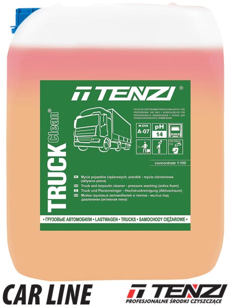 Preparat do mycia pojazdów ciężarowych, plandek-aktywna piana  TZ-TRUCKCLEAN 10 L