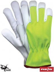 Rękawice ochronne wykonane z wysokiej jakości skóry koziej RLTOPER-VIVO