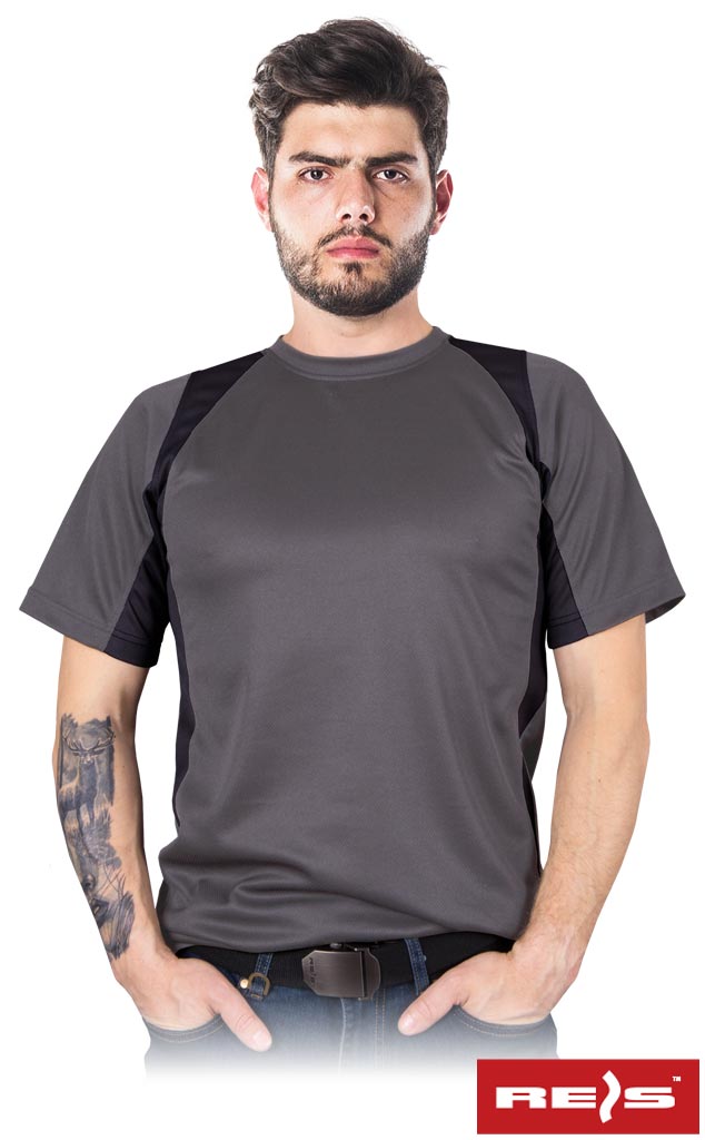 T-shirt męski MODERN z siateczki.