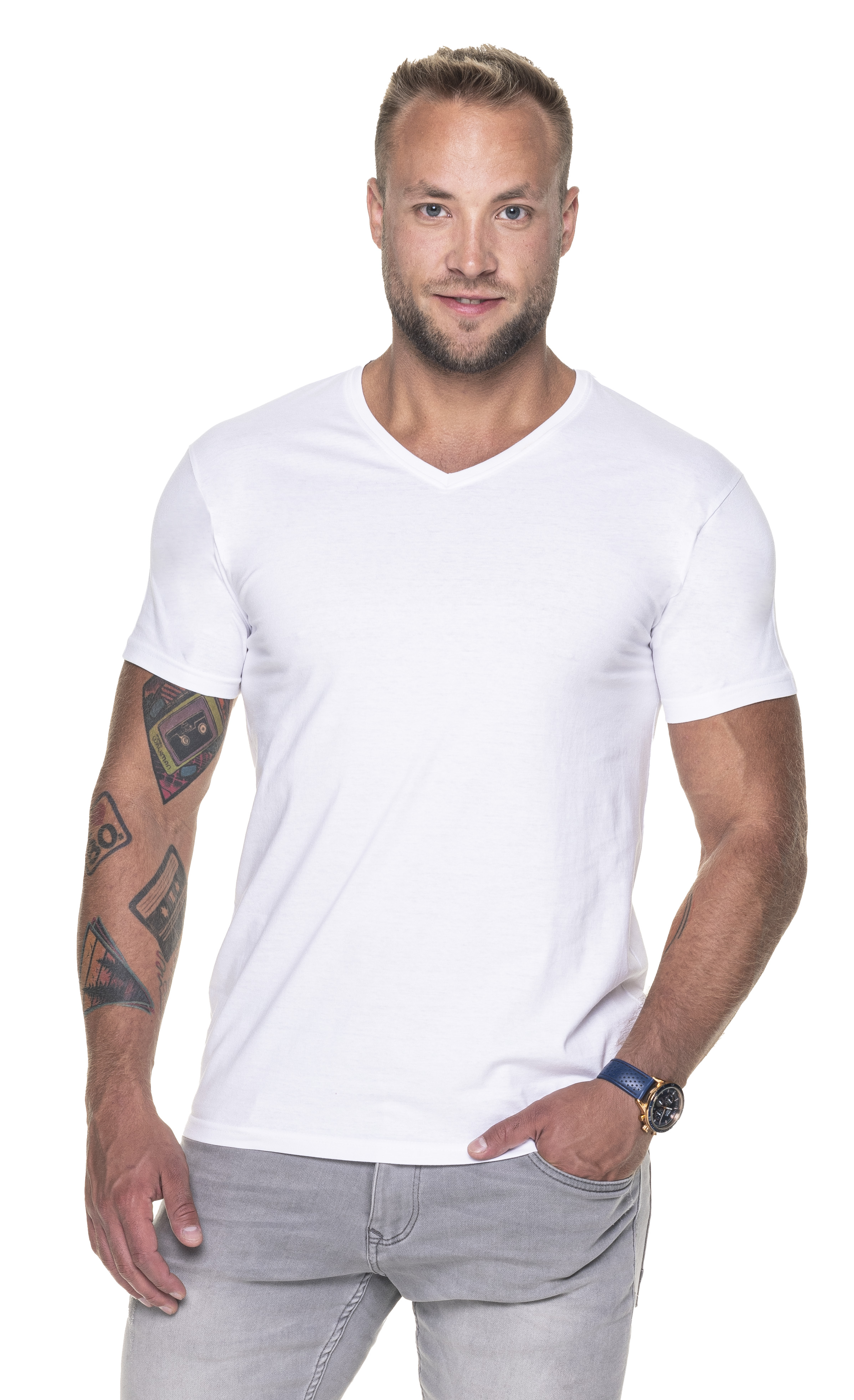 T-shirt V-neck 22155